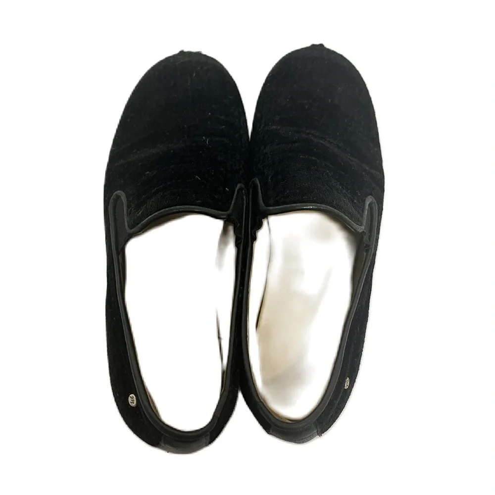 Manuela da juan kids black velvet dressy shoes size 12.5